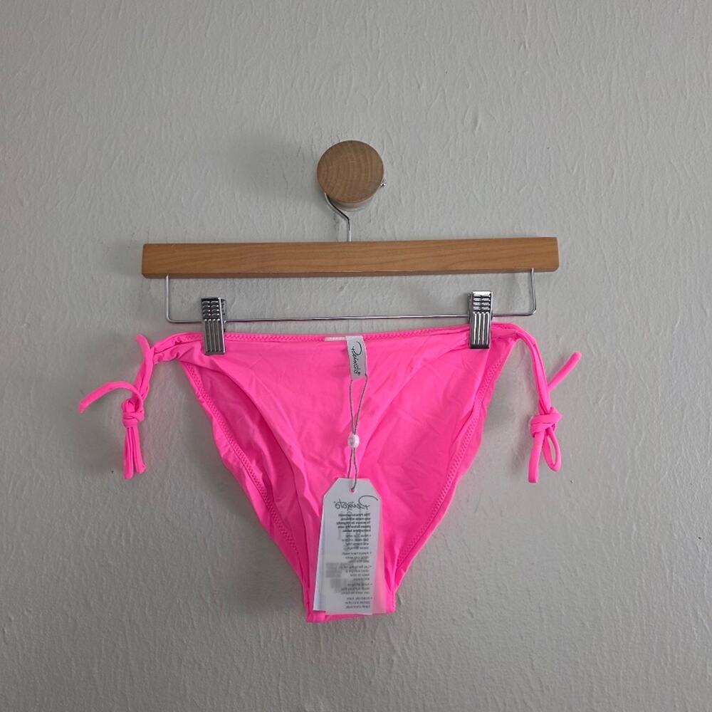 NEW Peixoto Tonie Hot Pink String Bikini Swim Bottoms Medium